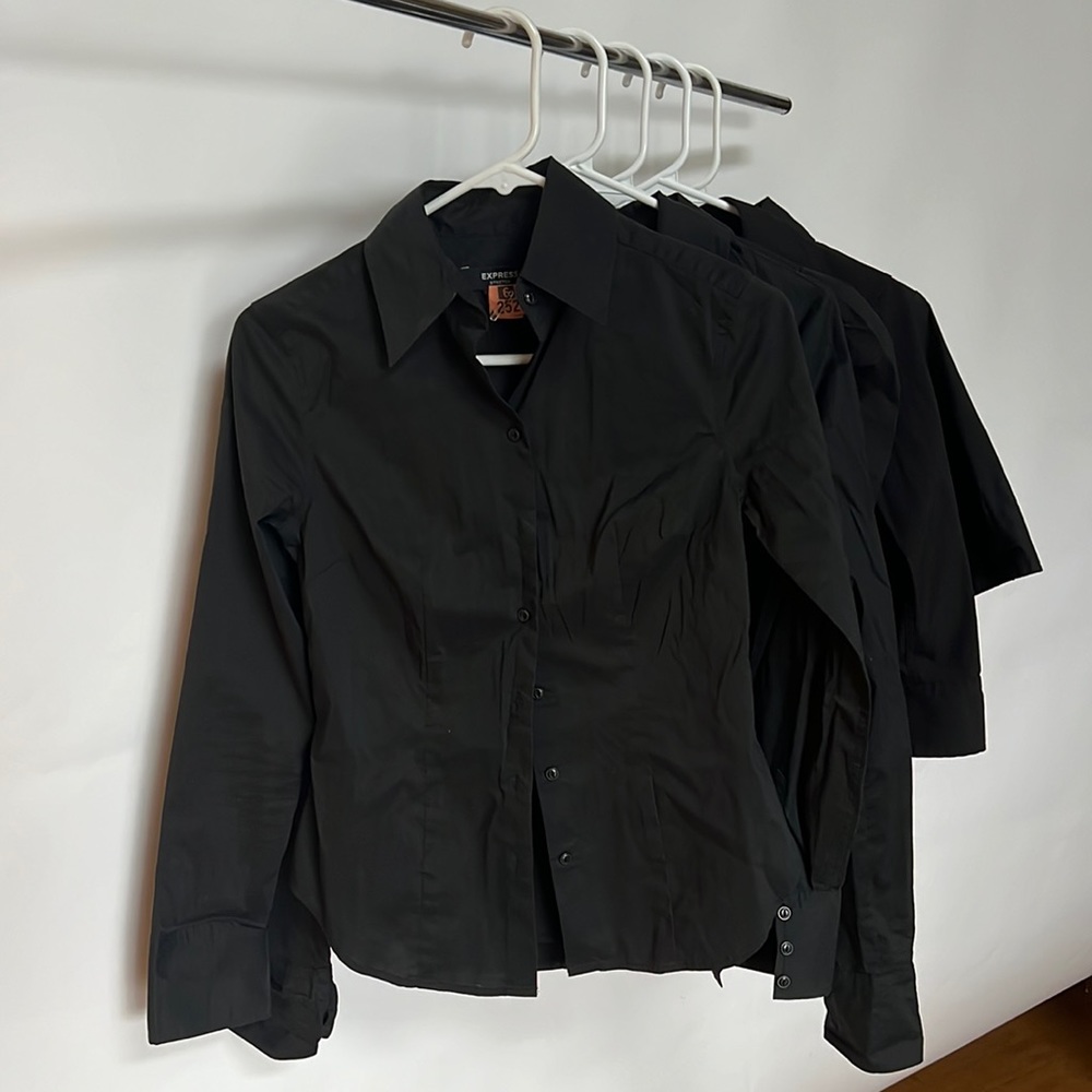 Bundle of 5 Black Work Shirts
